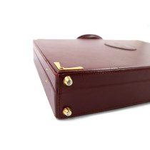 Cartier Valigetta 24 H Pelle Bordeaux