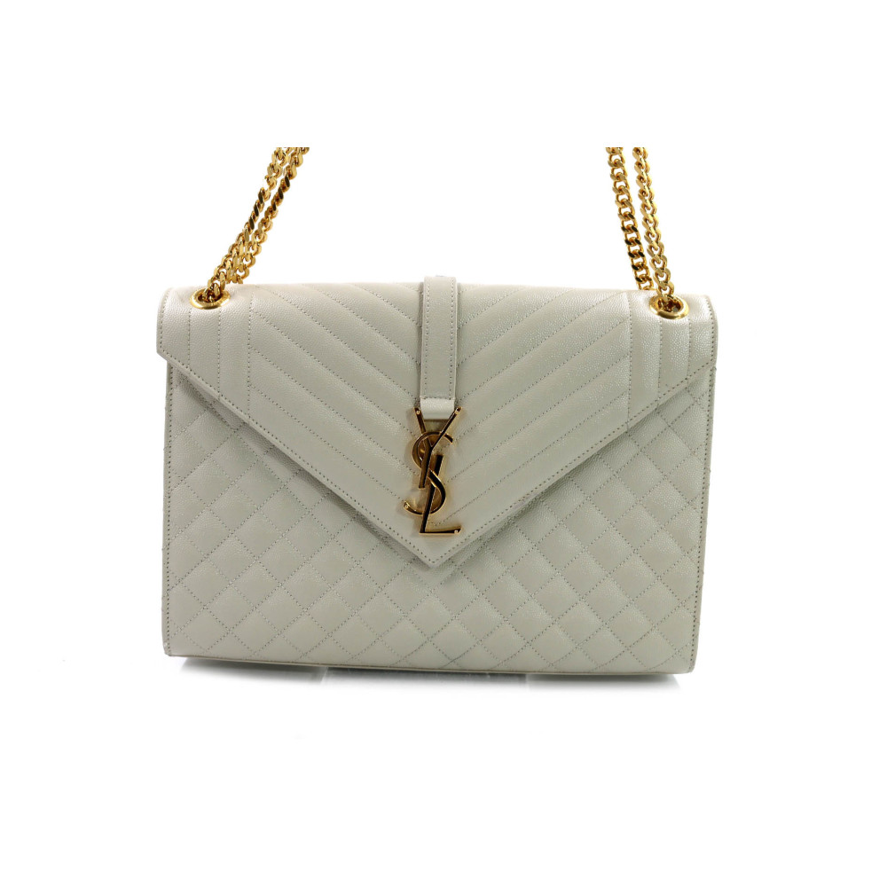 Saint Laurent Envelope Pelle Panna