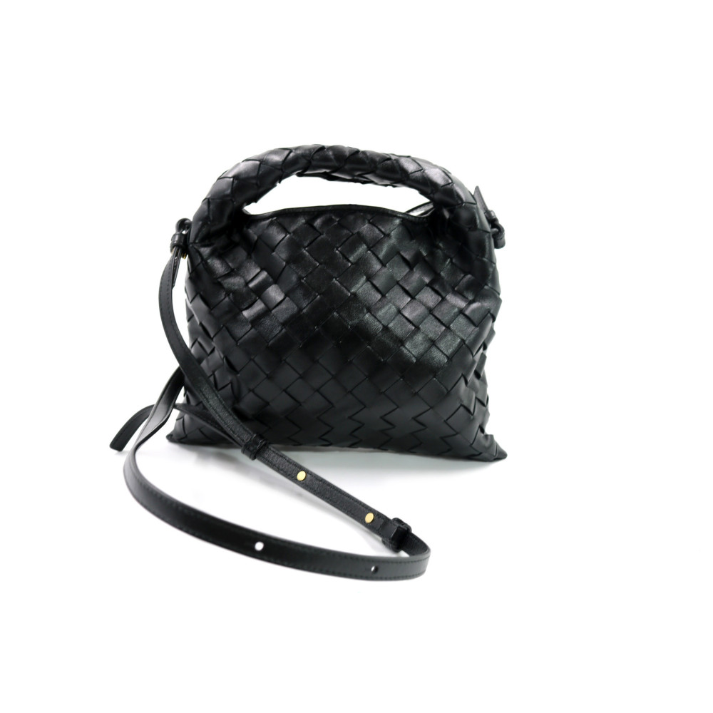 Bottega Veneta Hop Pelle Nera