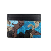 Gucci Portacarte GG Camouflage Blu