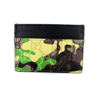 Gucci Portacarte GG Camouflage Giallo e Verde