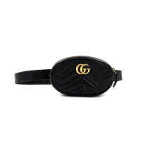 Gucci Ceinture Marmont Cuir Noir