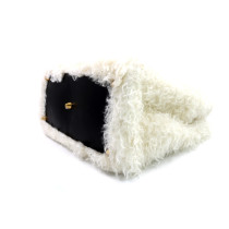 Fendi Sunshine Large Baby Lana Mohair e Pelle Bianca