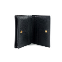 Gucci Portafoglio GG Beige e Pelle Nera