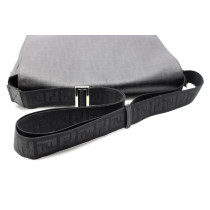 Fendi Messenger Tela Nero Grigio