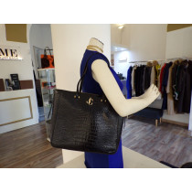 Jimmy Choo Shopping Stampa Cocco Nera