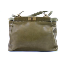 Fendi Peekaboo Pelle Verde Beige