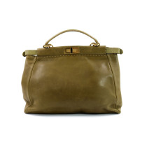 Fendi Peekaboo Pelle Verde Beige