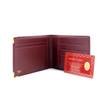 Cartier Portafoglio Pelle Bordeaux