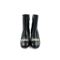 Gucci Stivaletti Pelle Nera