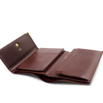 Cartier Portafoglio Pelle Bordeaux