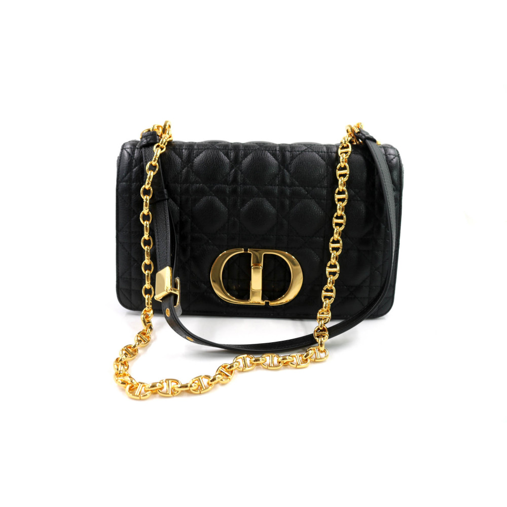 Dior Caro Media Pelle Nera