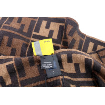 Fendi Sciarpa Lana Marrone