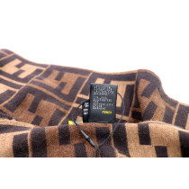 Fendi Sciarpa Lana Marrone