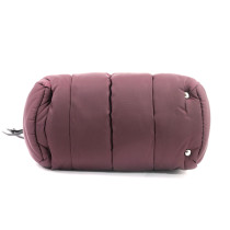 Prada Bowling Tessuto Bomber Bordeaux