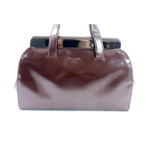 Prada Shopping Vintage Vernis Marrone