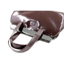 Prada Shopping Vintage Vernis Marrone