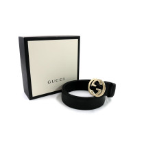 Gucci Cintura Interlocking Pelle Nera