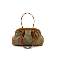 Prada Shopping Vintage Tela e Pelle Biscotto