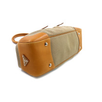 Prada Shopping Vintage Tela e Pelle Biscotto
