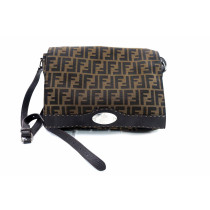 Fendi Mama Selleria Tela e Pelle Marrone