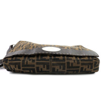Fendi Mama Selleria Tela e Pelle Marrone