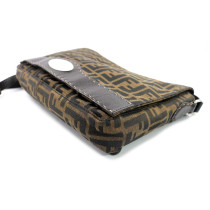 Fendi Mama Selleria Tela e Pelle Marrone