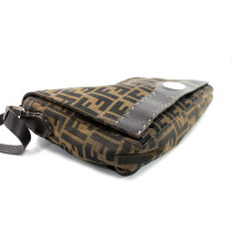 Fendi Mama Selleria Tela e Pelle Marrone