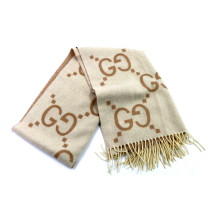 Gucci Sciarpa Cashmere Panna e Beige