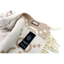 Gucci Sciarpa Cashmere Panna e Beige