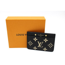 Louis Vuitton Portacarte Pelle Nera e Crema