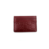 Gucci Portacarte Pelle Bordeaux