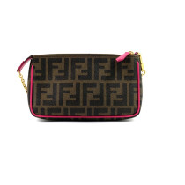 Fendi Pochette Tela Marrone