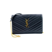 Saint Laurent Cassandre Pelle Nera
