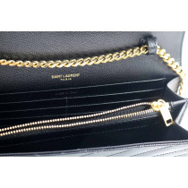 Saint Laurent Cassandre Pelle Nera