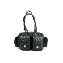 Chanel Combon Reporter Pelle Nera