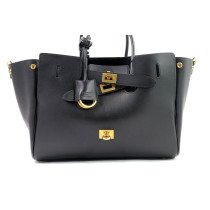 Balenciaga Bel Air Carry All Piccola Pelle d'Agnello Nera