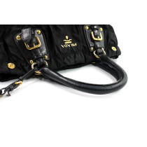 Prada Shopping Tessuto Goffrato Nero
