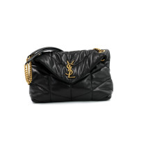 Saint Laurent Lou Lou Puffer Small Pelle Nera