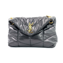 Saint Laurent Lou Lou Puffer Small Pelle Nera