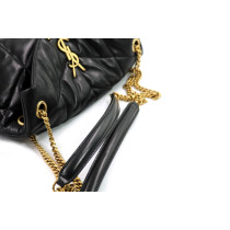 Saint Laurent Lou Lou Puffer Small Pelle Nera