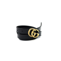 Gucci Cintura Marmont Pelle Nera