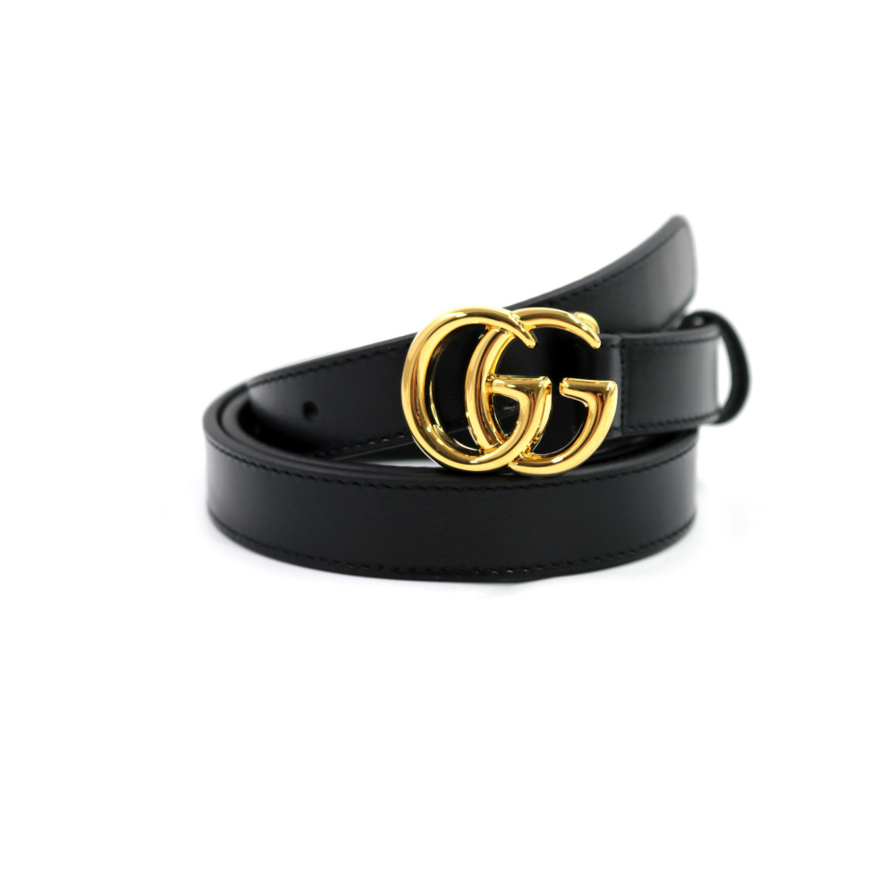 Gucci Cintura Marmont Pelle Nera