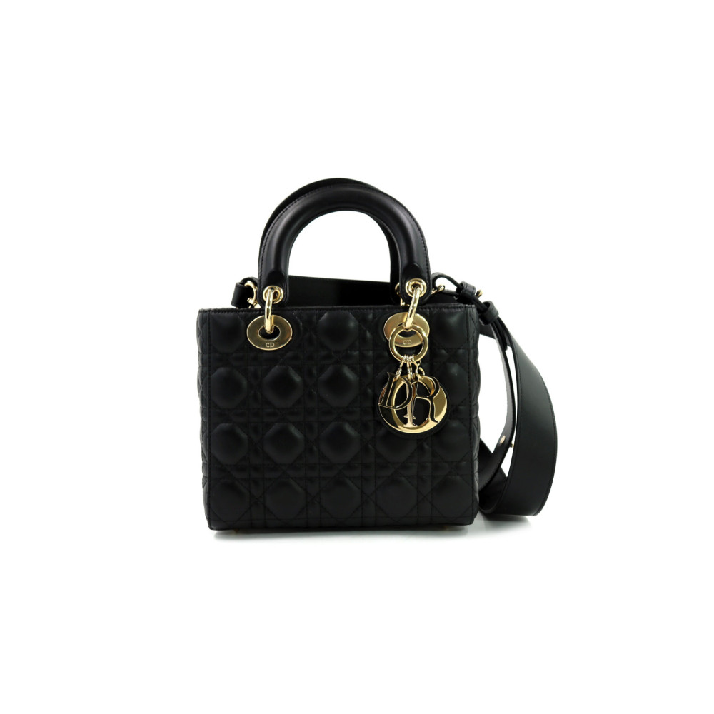 Dior Lady Dior Mini Pelle Nera