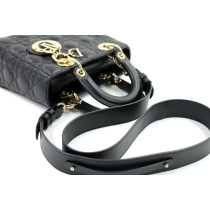 Dior Lady Dior Mini Pelle Nera