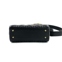 Dior Lady Dior Mini Pelle Nera