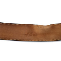 Gucci Cintura Pelle Nera e Tela Web