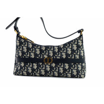 Dior Hobo Montaigne 30 Tela Jacquard Blu