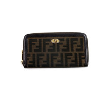 Fendi Portafoglio Zucca Marrone