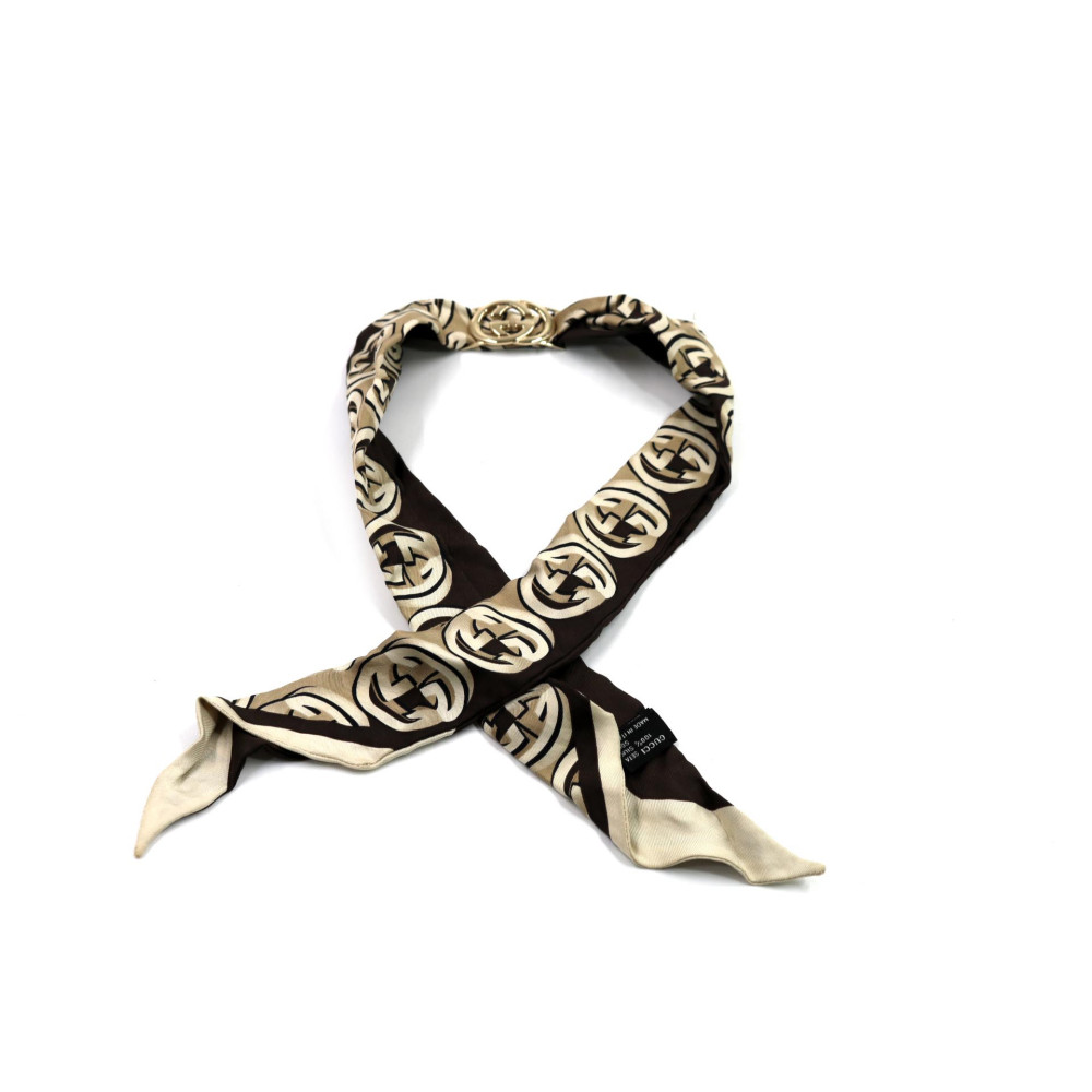 Gucci Twilly Seta Marrone